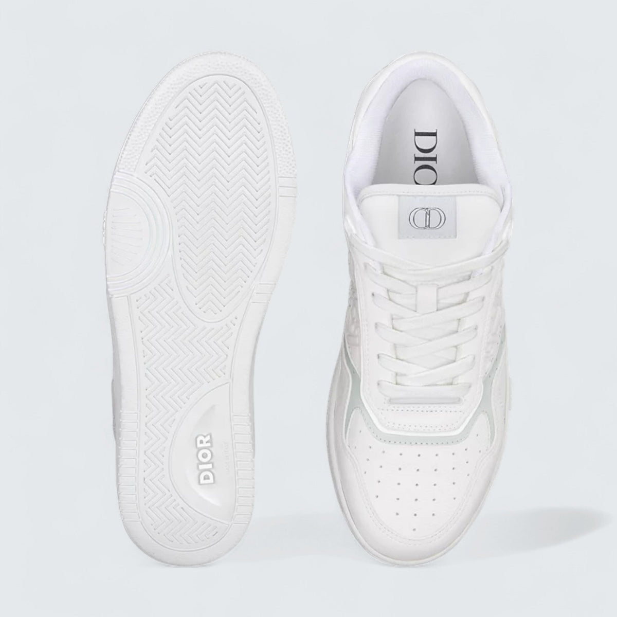 B27 Uptown Low-Top Sneaker 'White Grained Calfskin and White Dior Gravity Leather'