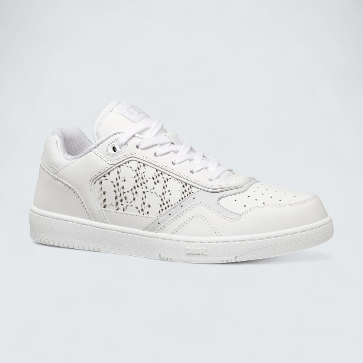 B27 Uptown Low-Top Sneaker 'White Smooth Calfskin and White Dior Oblique Galaxy Leather'