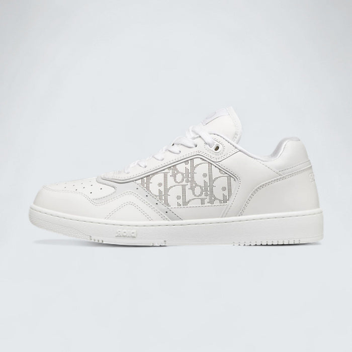 B27 Uptown Low-Top Sneaker 'White Smooth Calfskin and White Dior Oblique Galaxy Leather'