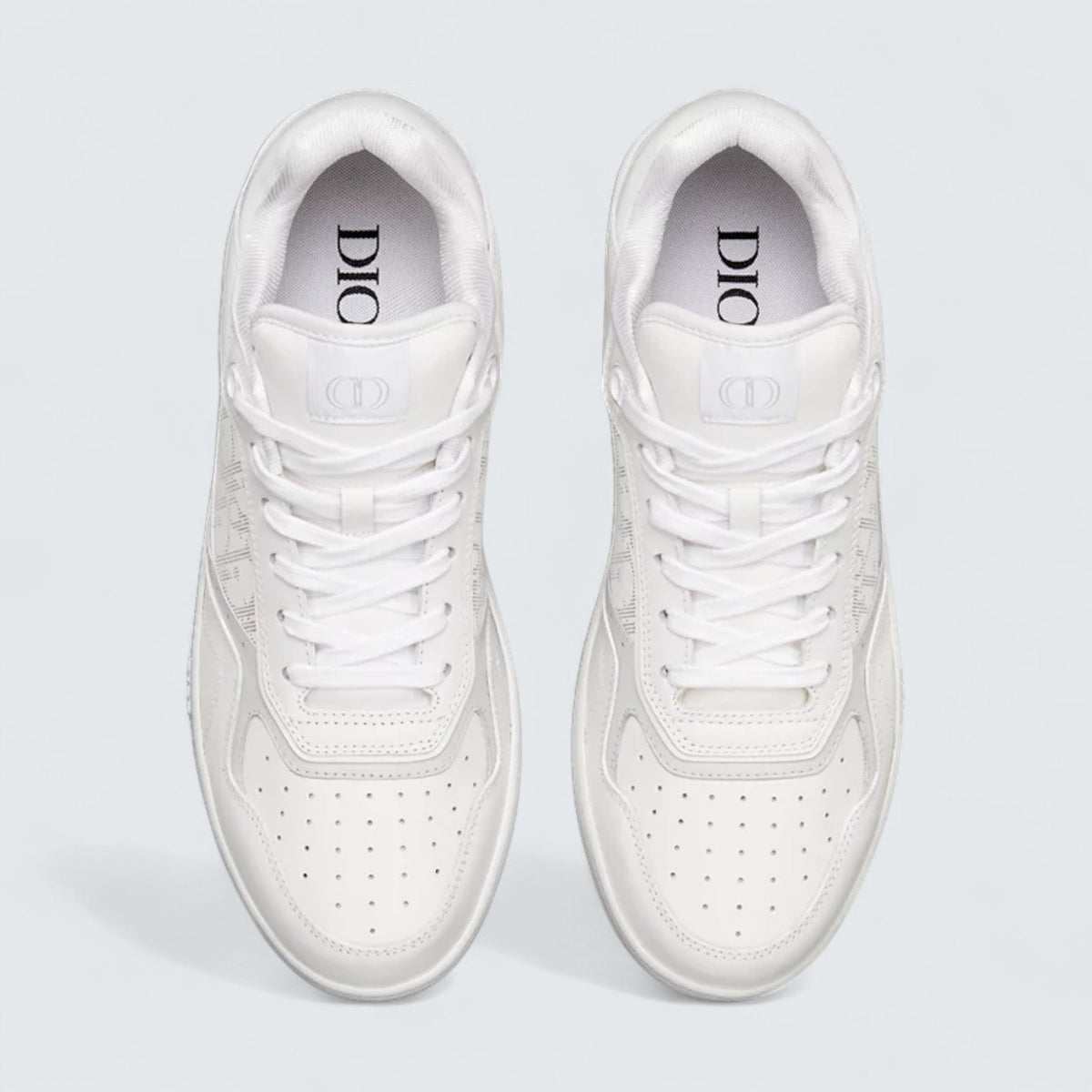 B27 Uptown Low-Top Sneaker 'White Smooth Calfskin and White Dior Oblique Galaxy Leather'