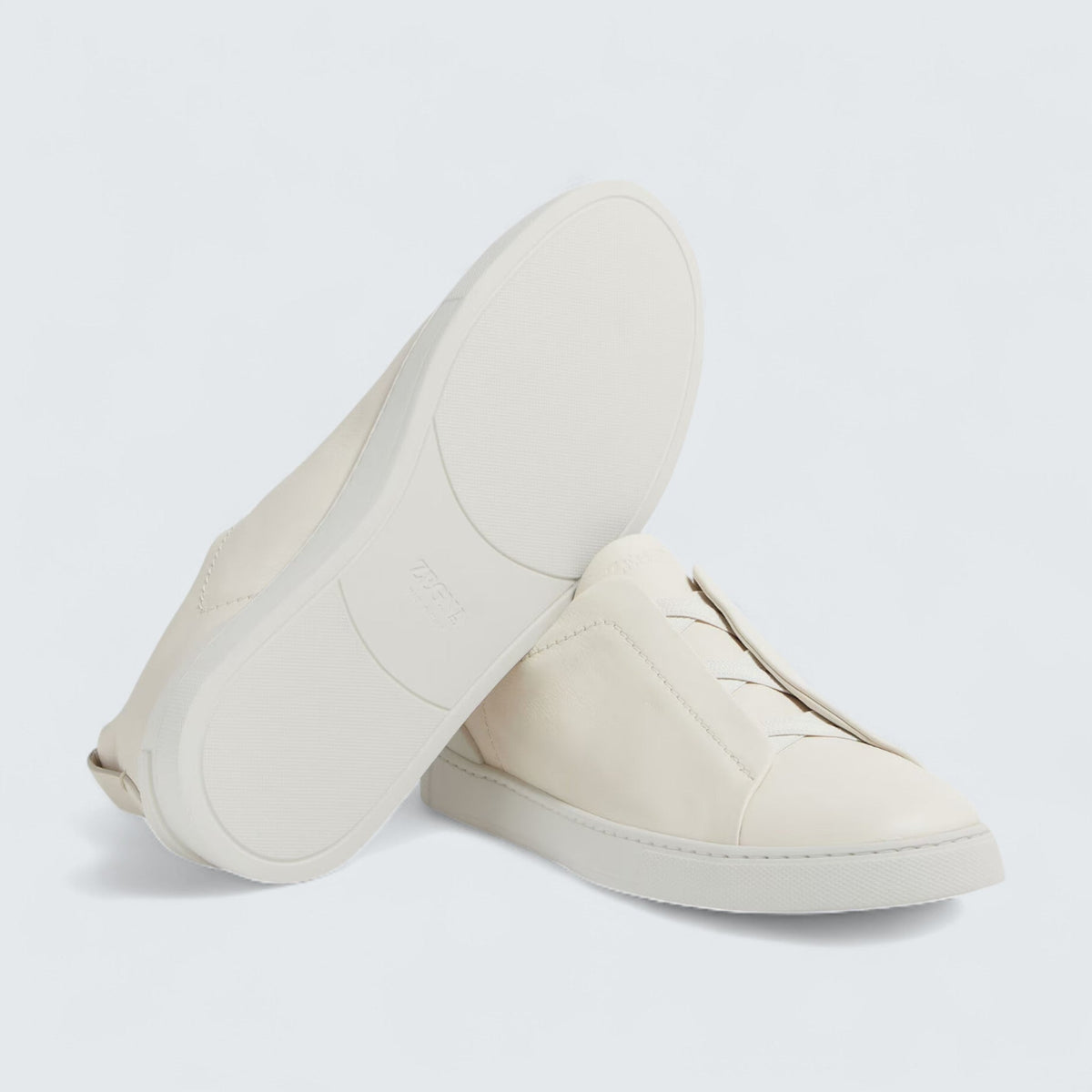 Zegna White Triple Stitch™ SECONDSKIN Sneakers