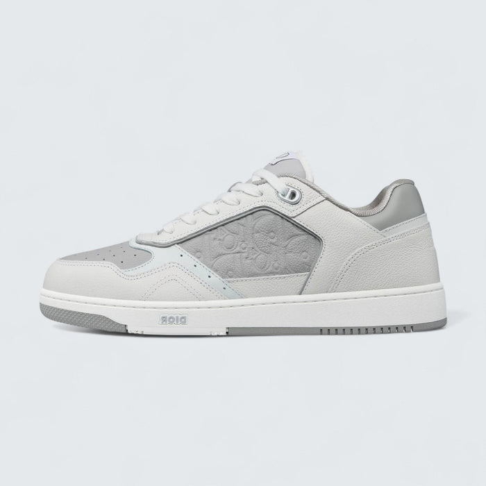 B27 Uptown Low-Top Sneaker 'White and Dior Gray Grained Calfskin with Dior Gray Dior Gravity Leather'