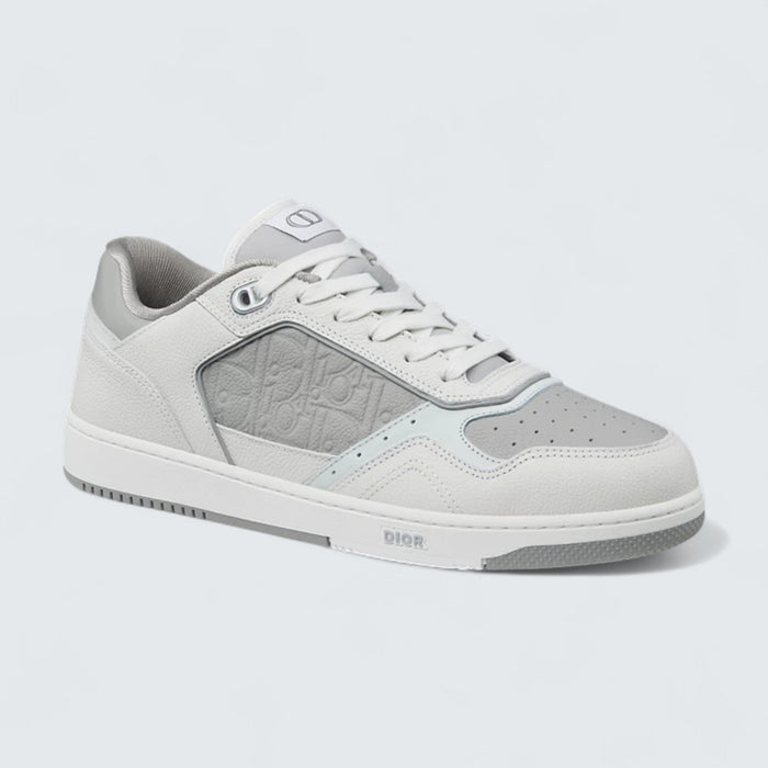 B27 Uptown Low-Top Sneaker 'White and Dior Gray Grained Calfskin with Dior Gray Dior Gravity Leather'