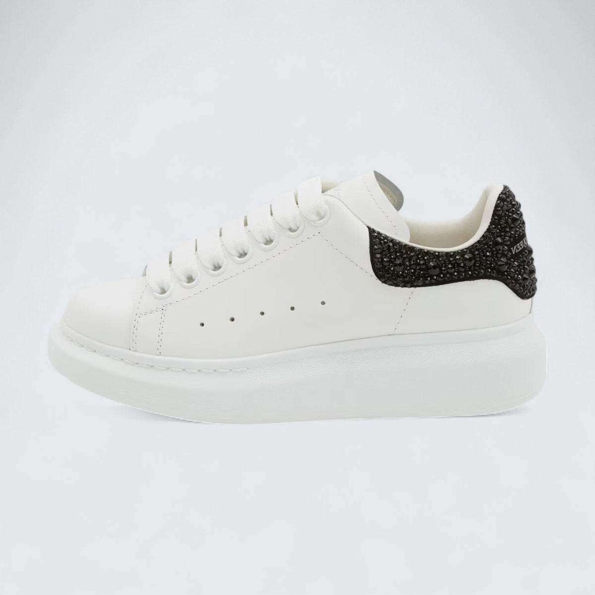 Alexander McQueen Oversized Sneaker in White Jet Black