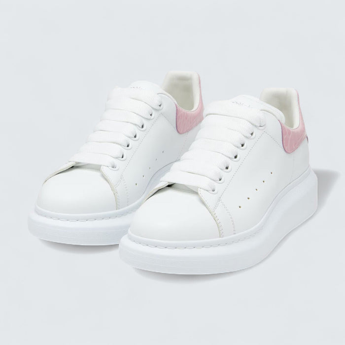 Alexander McQueen Oversized Sneaker in White Pink