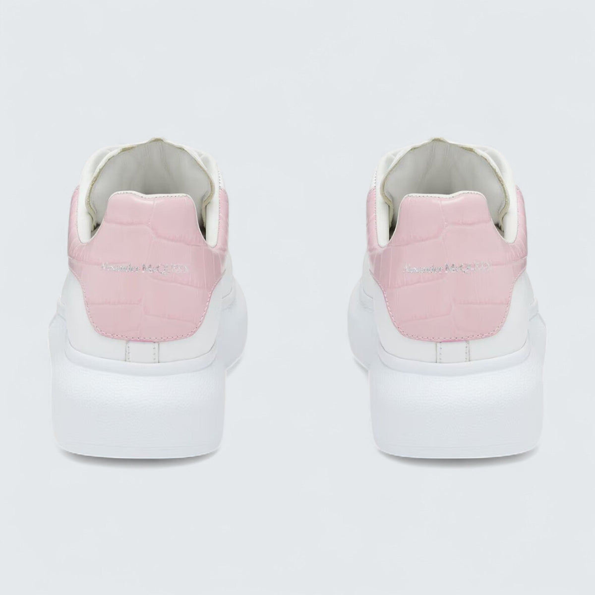 Alexander McQueen Oversized Sneaker in White Pink