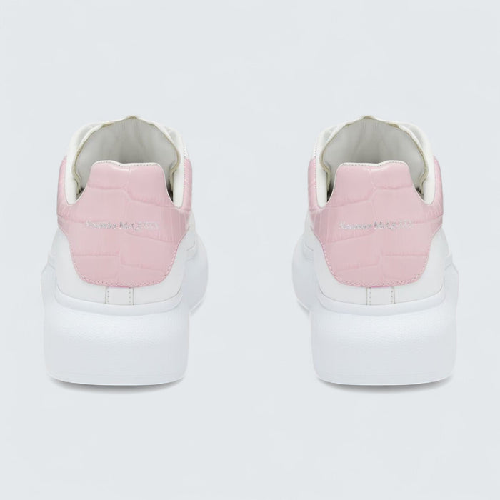 Alexander McQueen Oversized Sneaker in White Pink