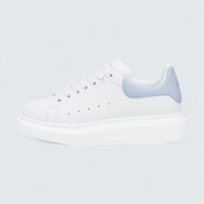 Alexander McQueen Oversized Sneaker in White Shirting Blue