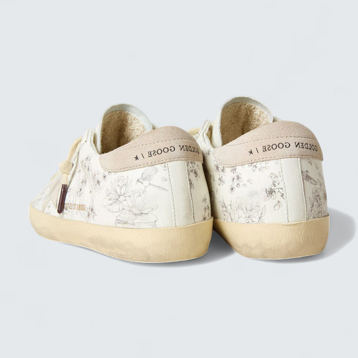 Golden Goose Super-Star LTD CNY 'White Leather with Gray Star and Lettering'