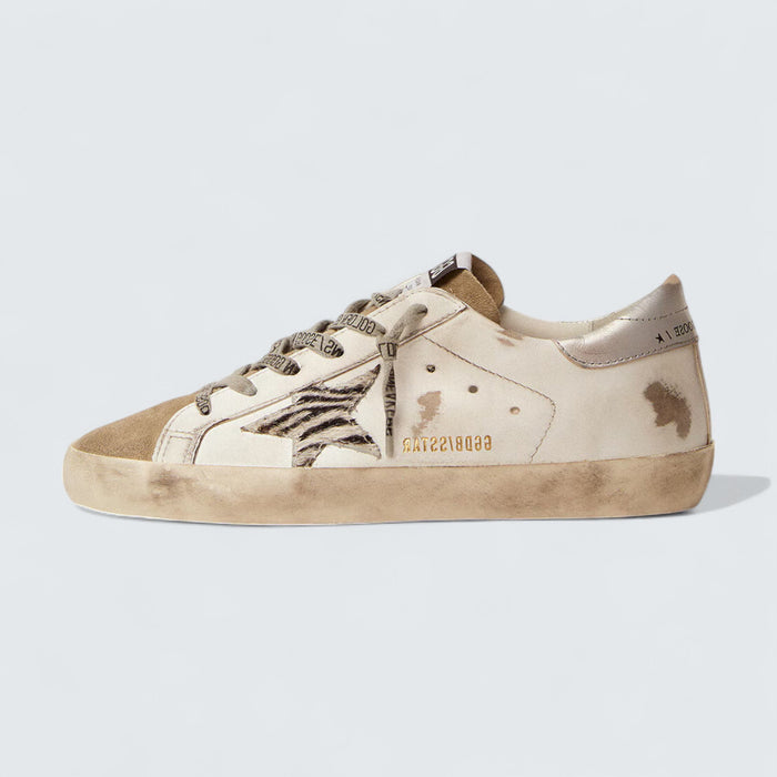 Golden Goose Super-Star 'Zebra-Print Pony Skin Star'