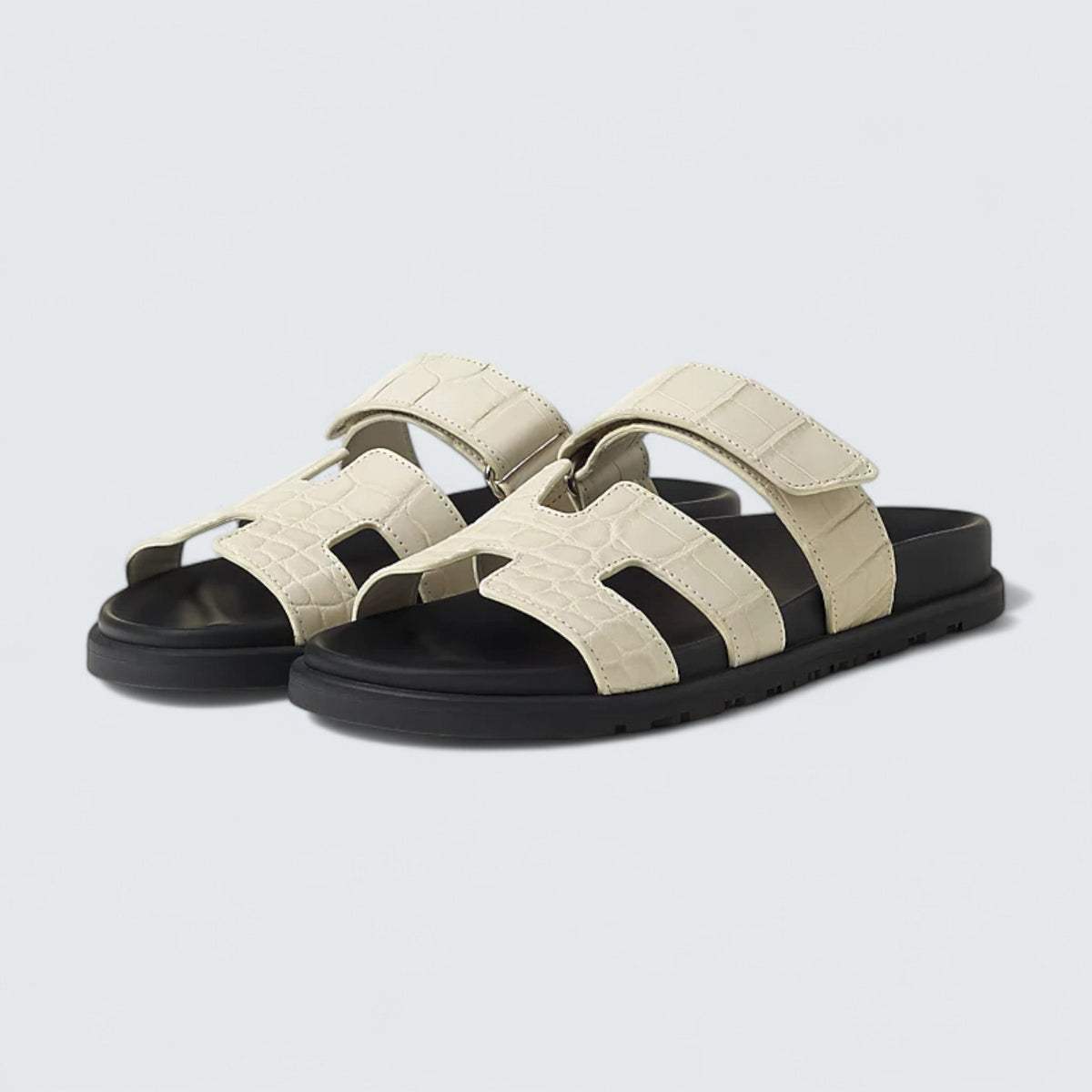 Hermès Chypre Sandals 'Beige Glaise'