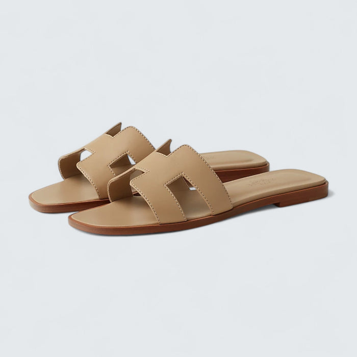 Hermès Oran Sandals 'Beige Lin'