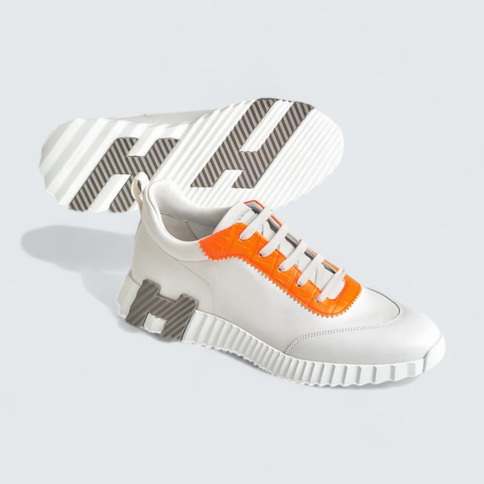 Hermès Bouncing 'Blanc Orange Fluo'