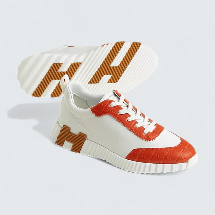 Hermès Bouncing 'Blanc Orange Nacarat'