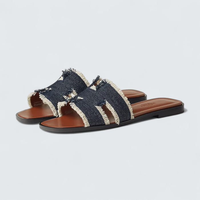 Hermès Oran Sandals 'Bleu Brut'