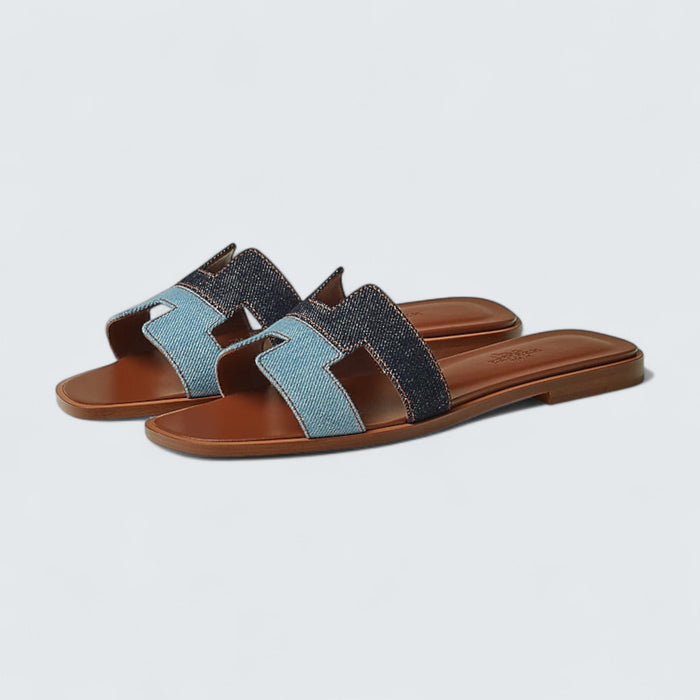 Hermès Oran Sandals 'Bleu Brut / Bleu Clair'