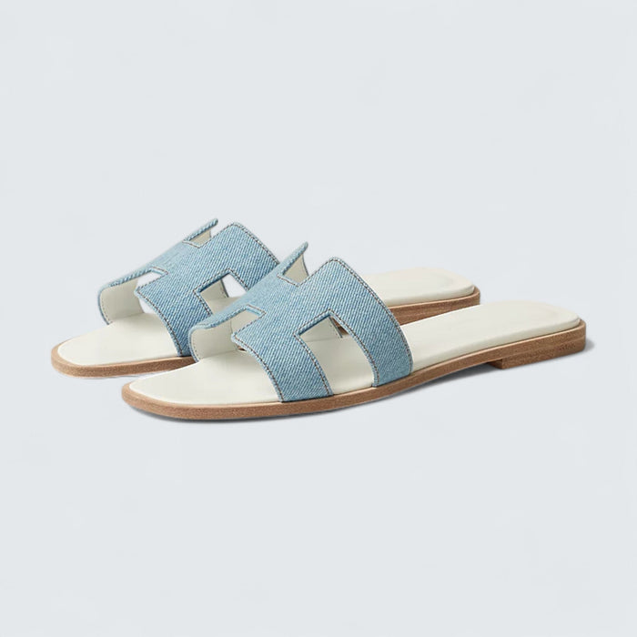 Hermès Oran Sandals 'Bleu Clair'