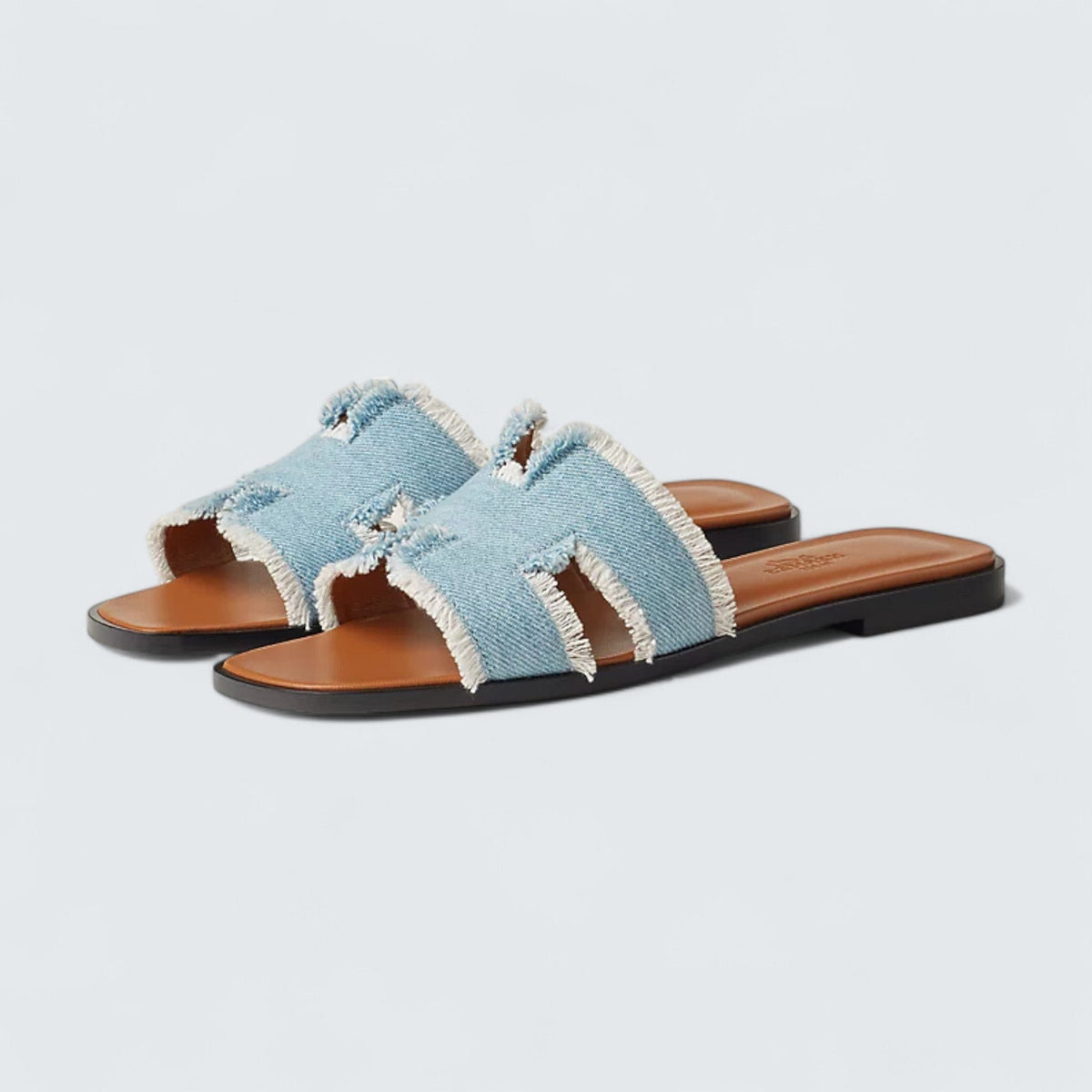 Hermès Oran Sandals 'Bleu Clair'