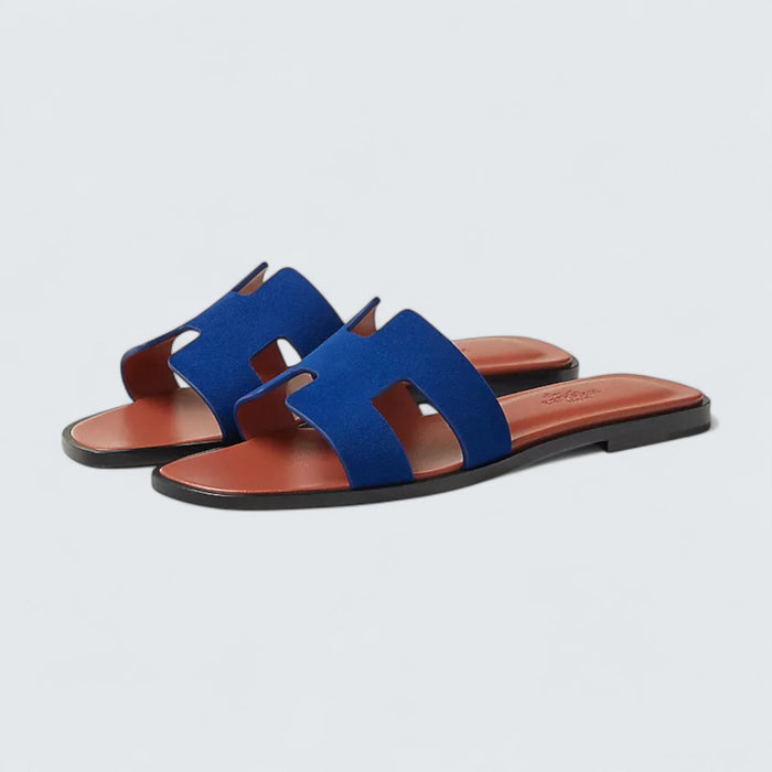 Hermès Oran Sandals 'Bleu Smalt'