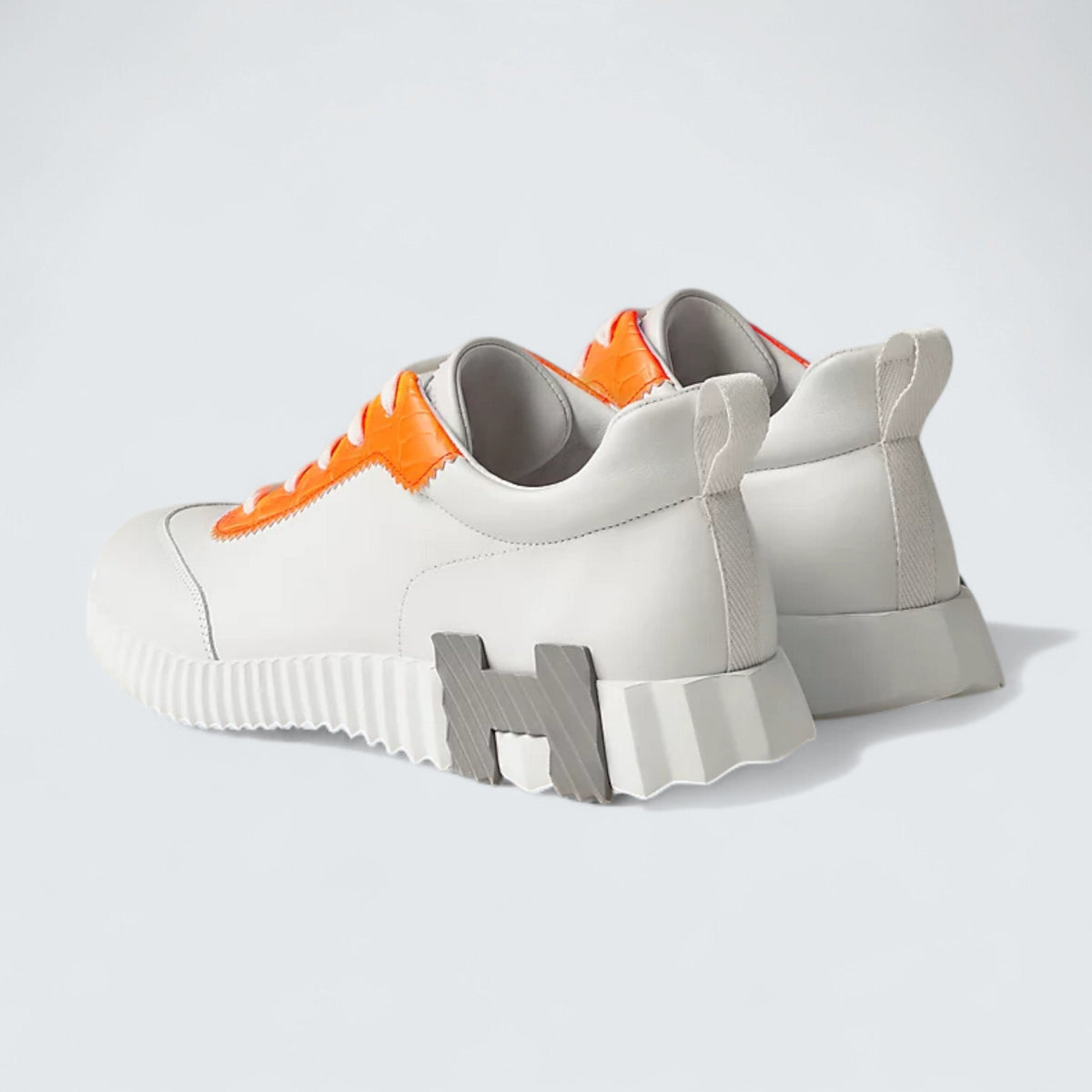 Hermès Bouncing 'Blanc Orange Fluo'