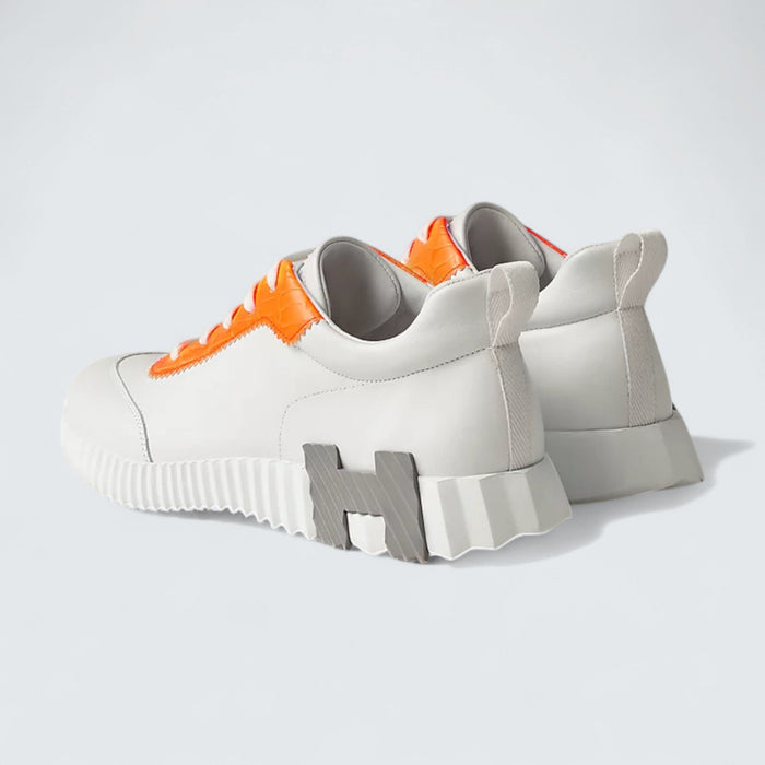 Hermès Bouncing 'Blanc Orange Fluo'