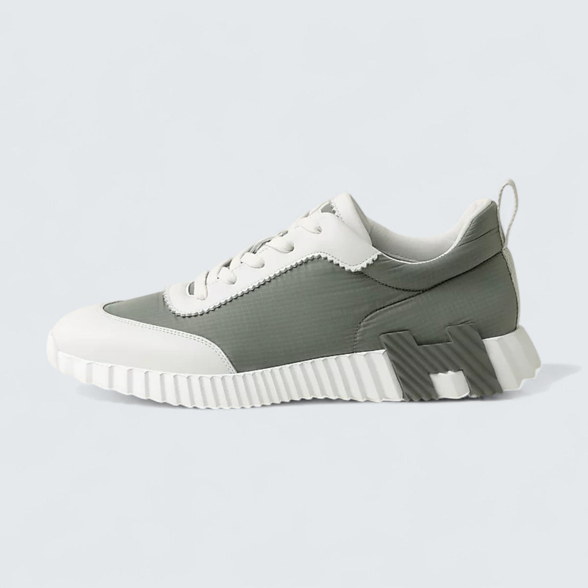 Hermès Bouncing 'Étoupe Blanc'