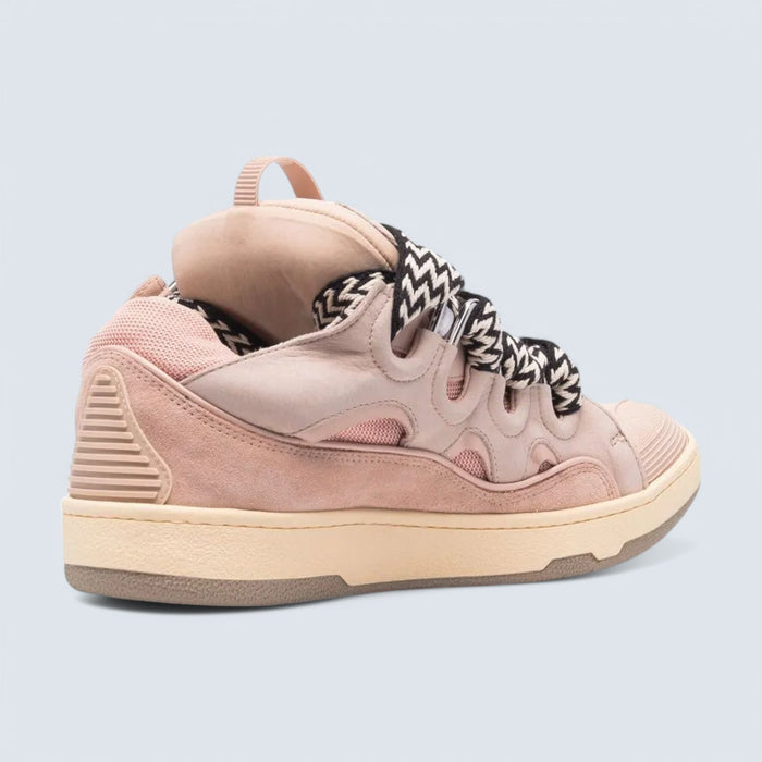 Lanvin Leather Curb Sneakers 'Pink'