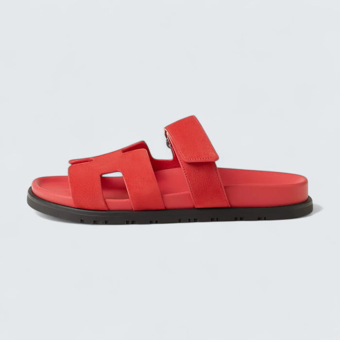 Hermès Chypre Sandals 'Rose Vermillon'
