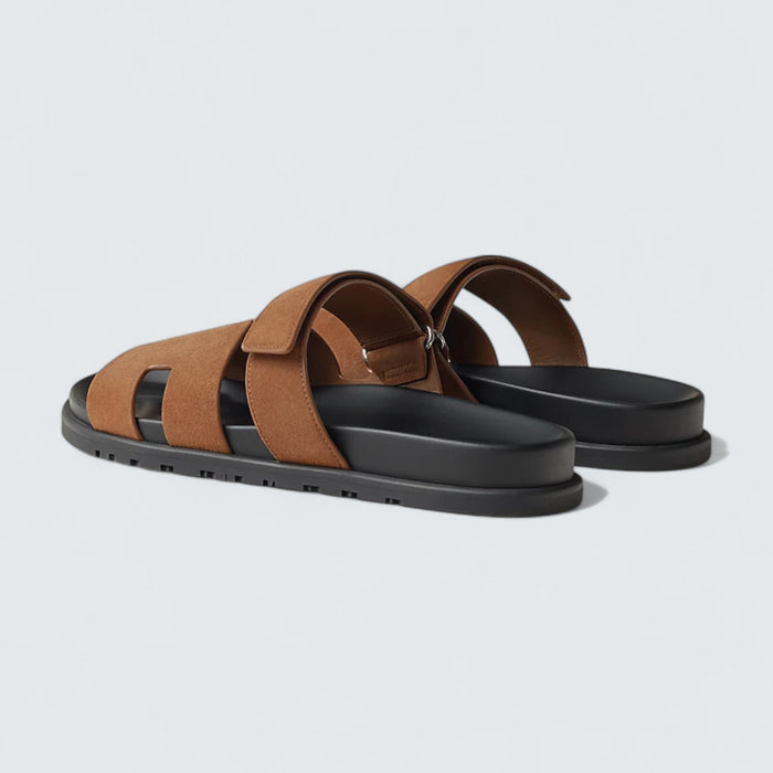 Hermès Chypre Sandals 'Brun Fumé'