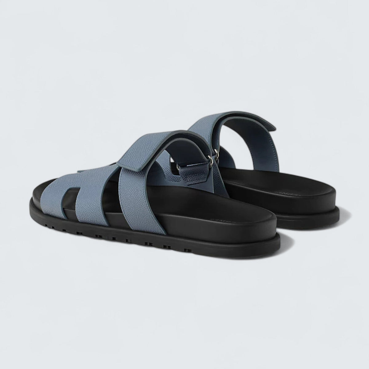 Hermès Chypre Sandals 'Bleu Grignon'