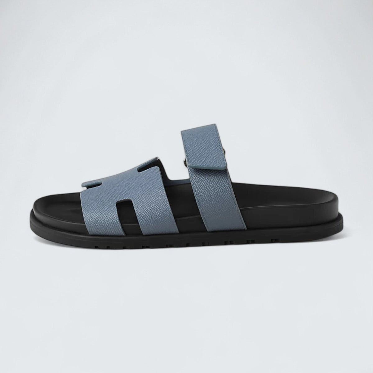 Hermès Chypre Sandals 'Bleu Grignon'
