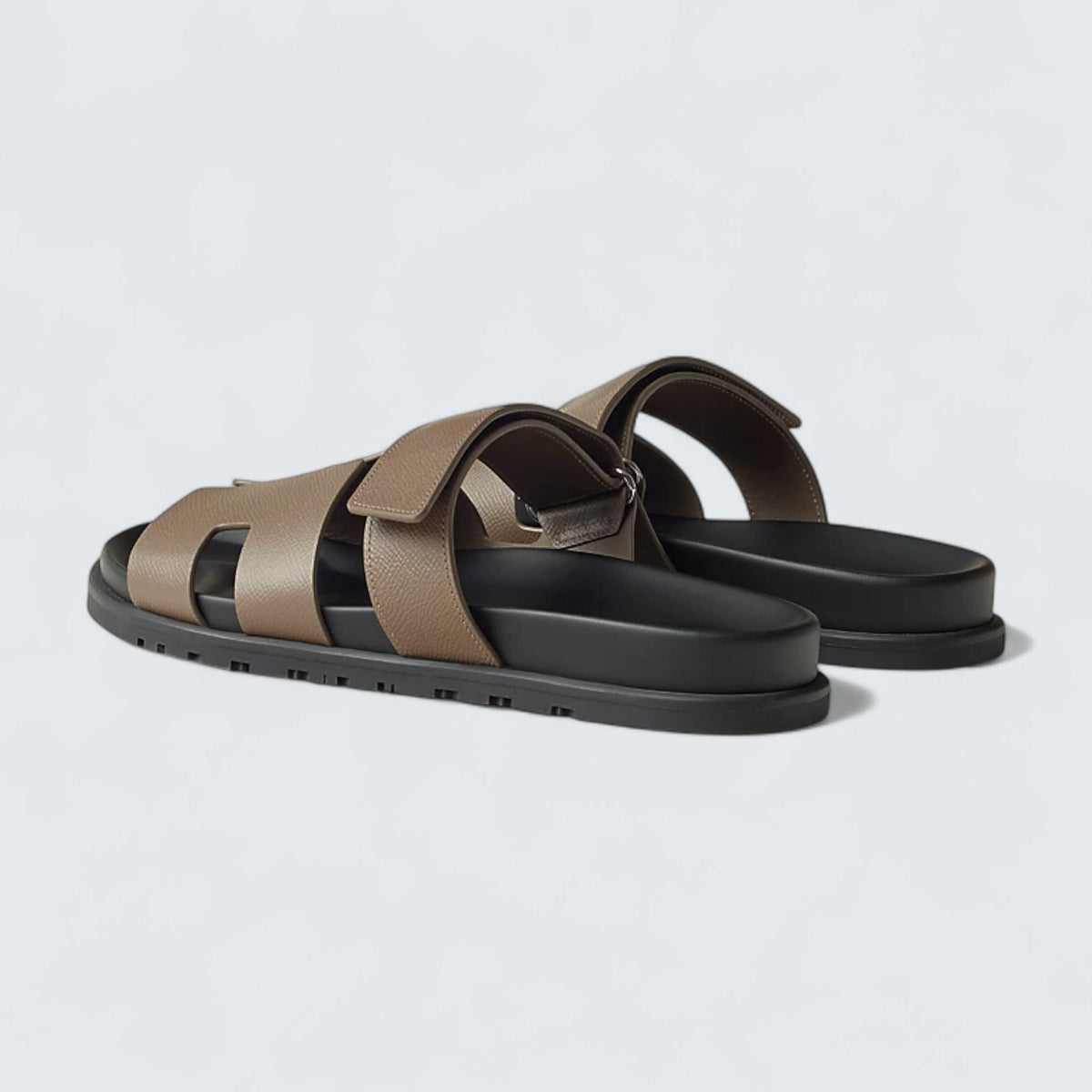 Hermès Chypre Sandals 'Étoupe'