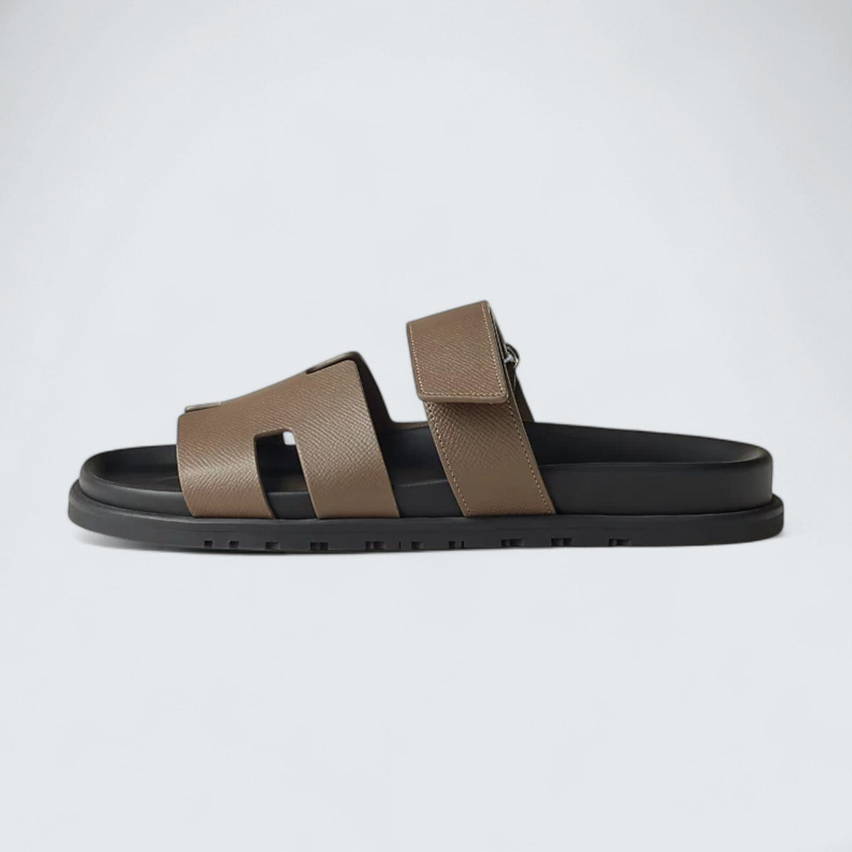 Hermès Chypre Sandals 'Étoupe'