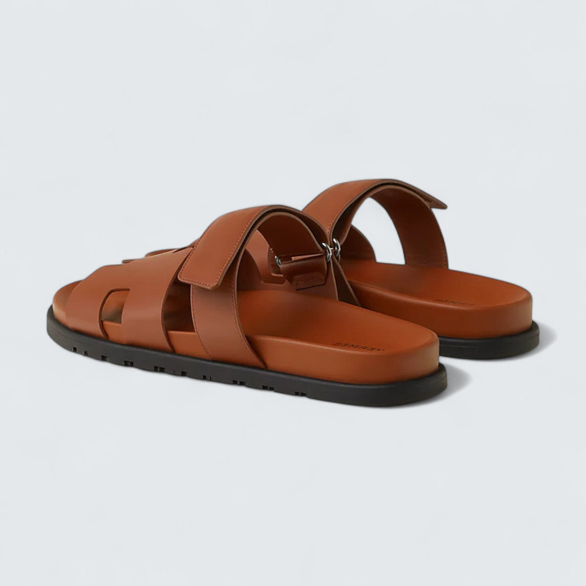 Hermès Chypre Sandals 'Marron Doré'