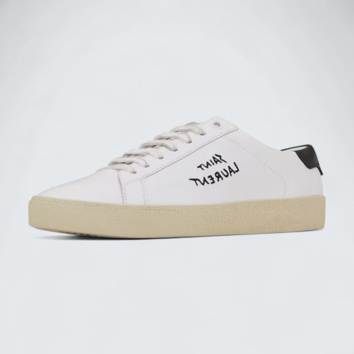 Saint Laurent Court Classic SL/06 Embroidered Sneakers 'Optic White'