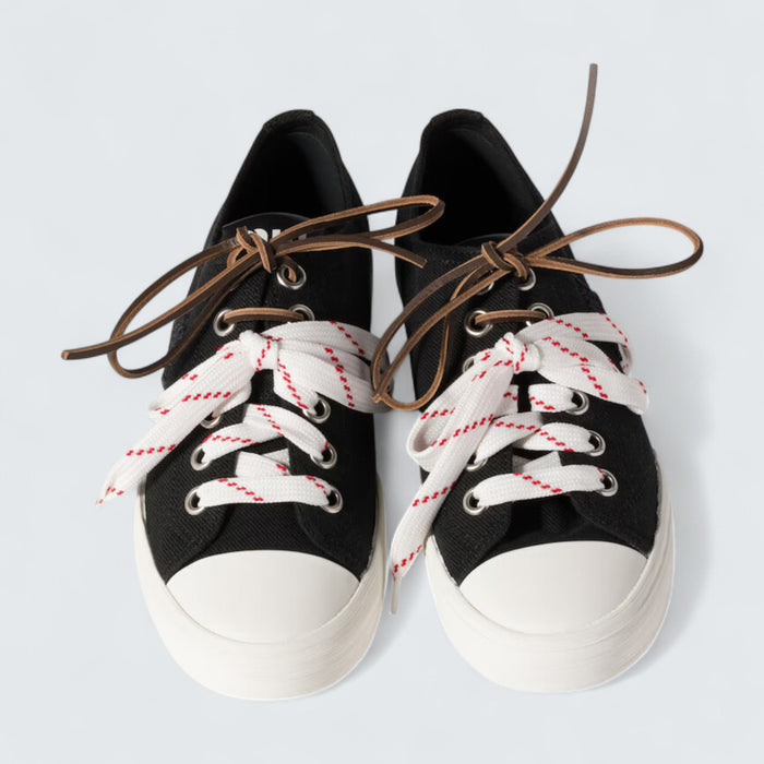 Miu Miu Washed Denim Sneakers 'Black'