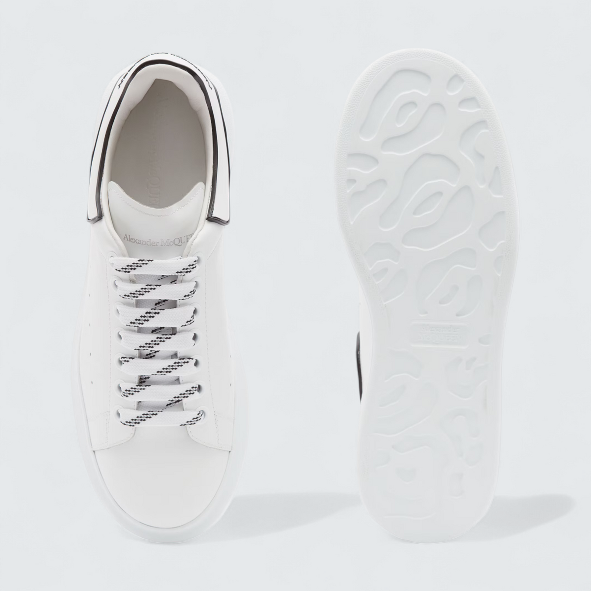 Alexander McQueen Oversized Sneaker in White/Black
