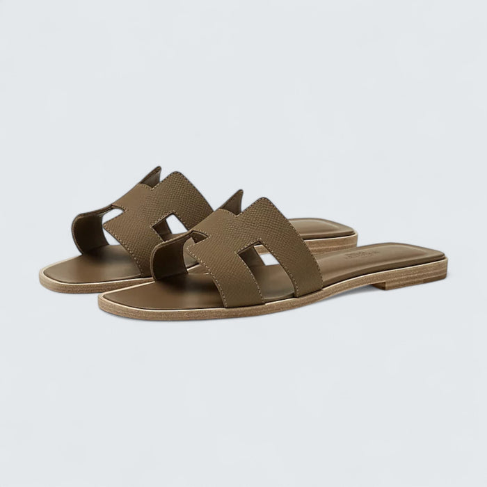 Hermès Oran Sandals 'Étoupe'