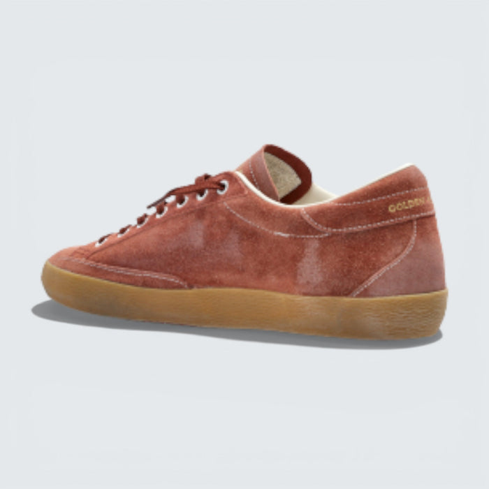 Golden Goose Super-Star 'Red Suede with White Leather Star and Gum Sole'