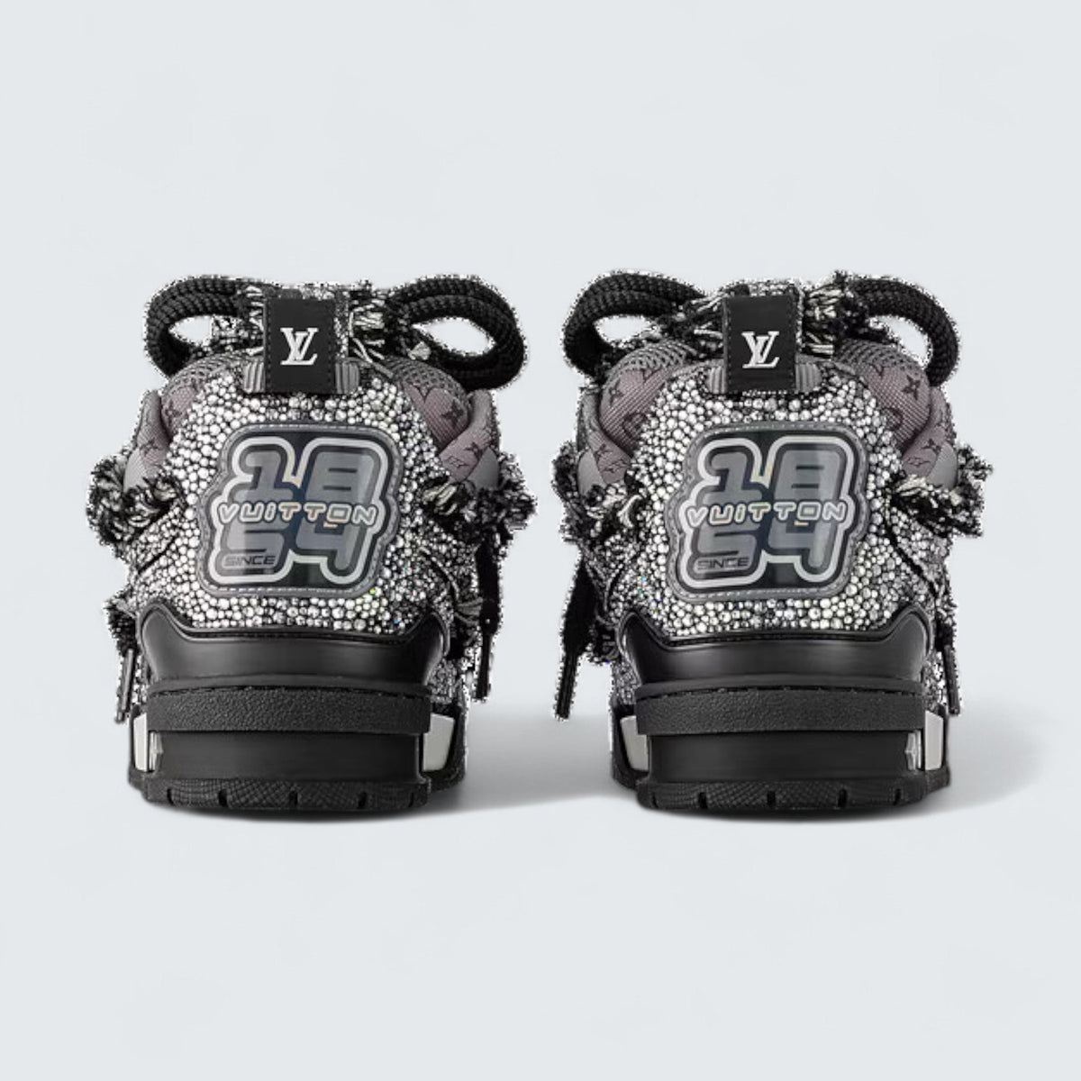 Louis Vuitton LV Skate Sneaker 'Black Sparkle'