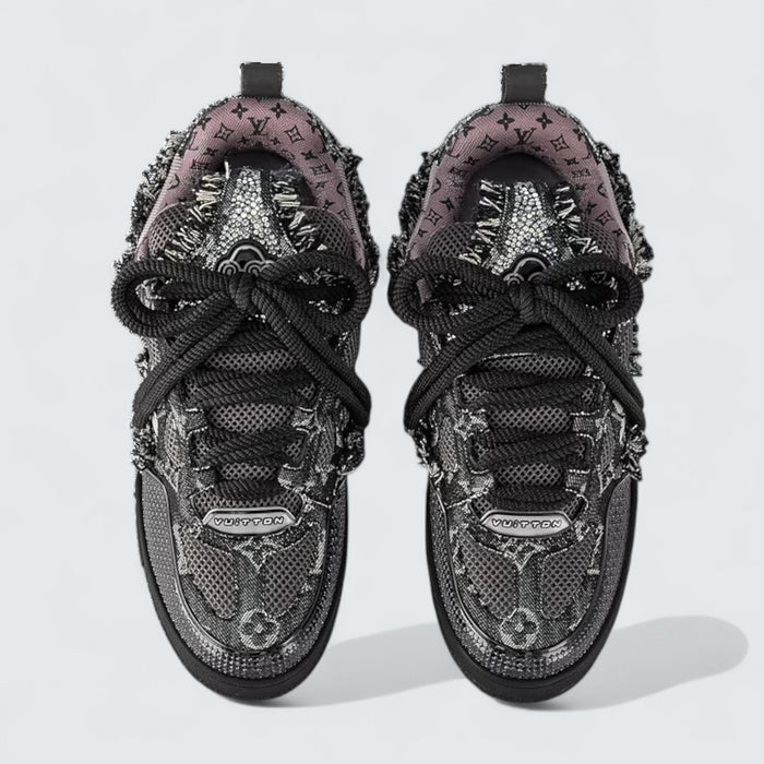 Louis Vuitton LV Skate Sneaker 'Black Sparkle'