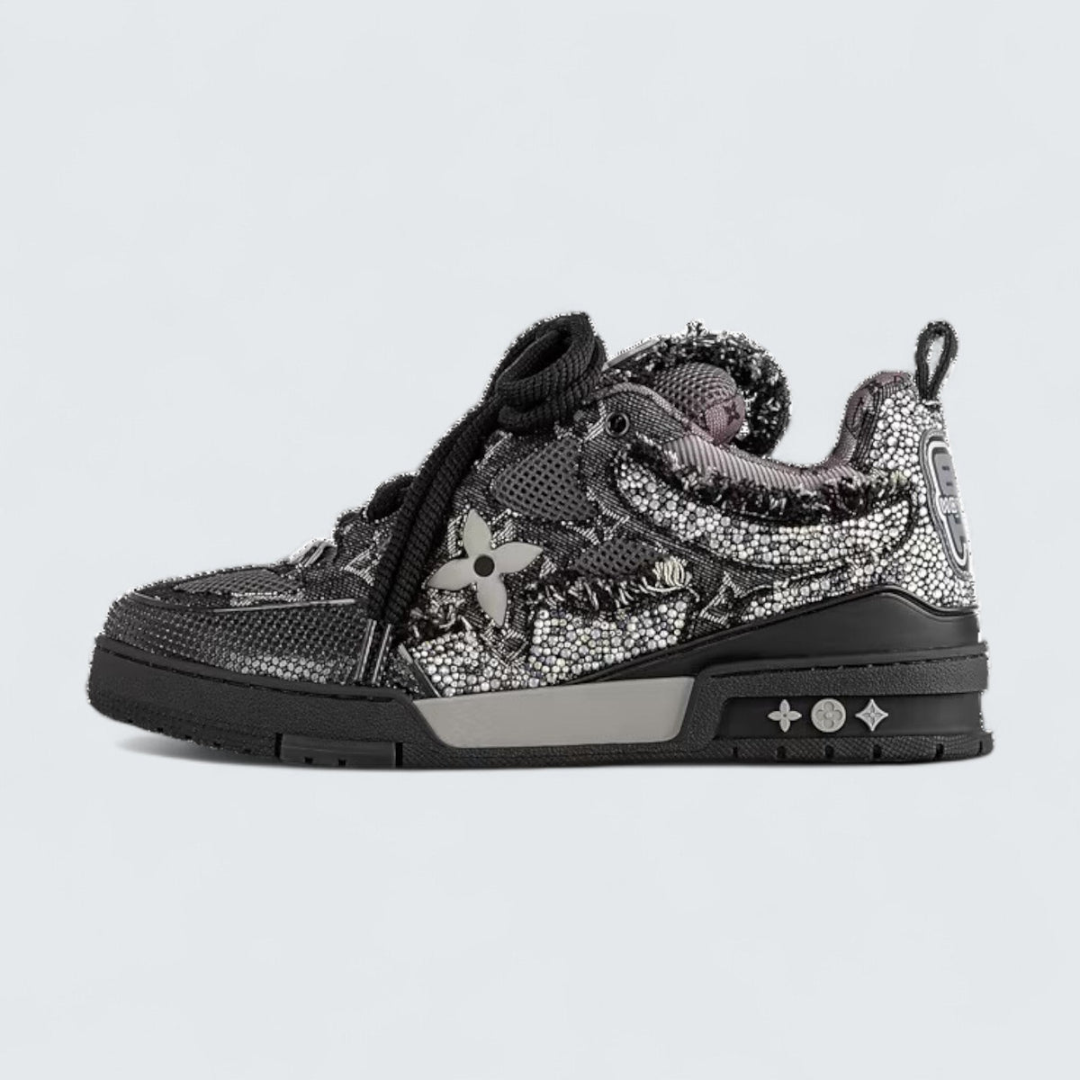 Louis Vuitton LV Skate Sneaker 'Black Sparkle'