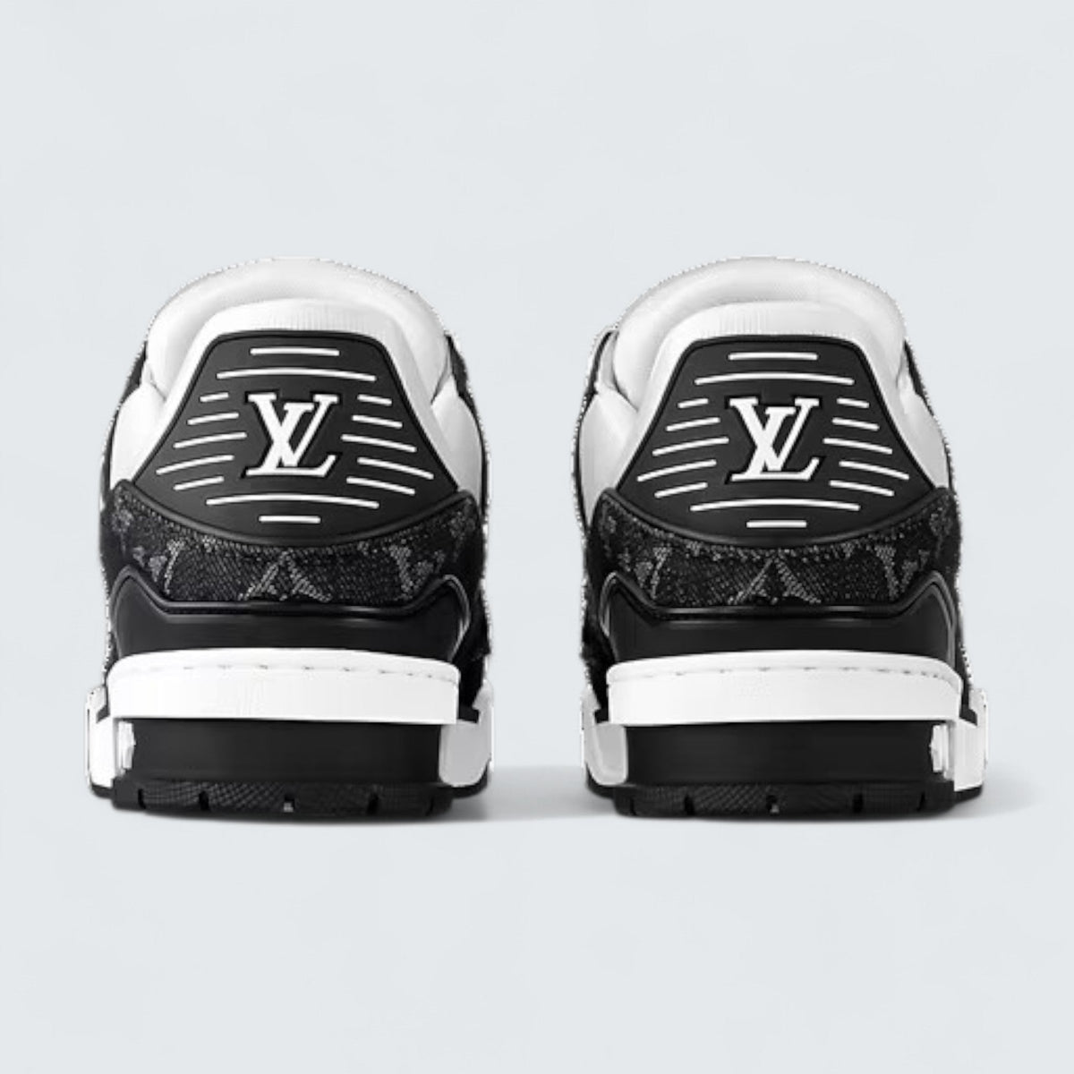 Louis Vuitton LV Trainer Sneaker 'Black Monogram Denim'