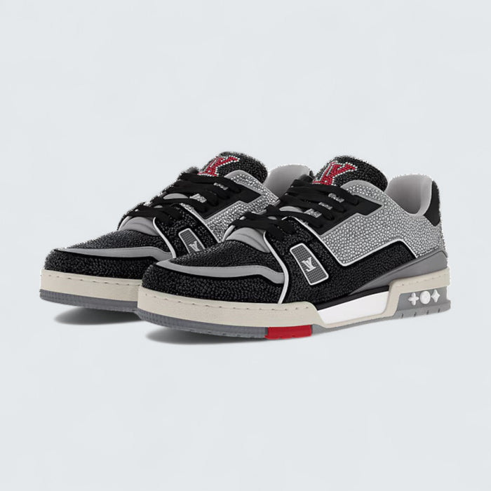 Louis Vuitton LV Trainer Sneaker 'Grey Rhinestones'