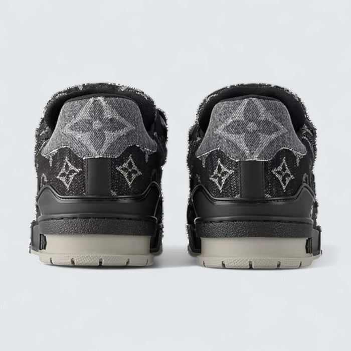 Louis Vuitton LV Trainer Sneaker 'Black Monogram Denim'