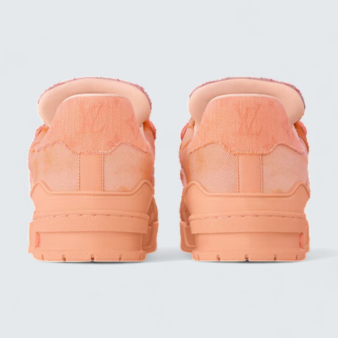 Louis Vuitton LV Trainer Sneaker 'Orange Monogram Denim'