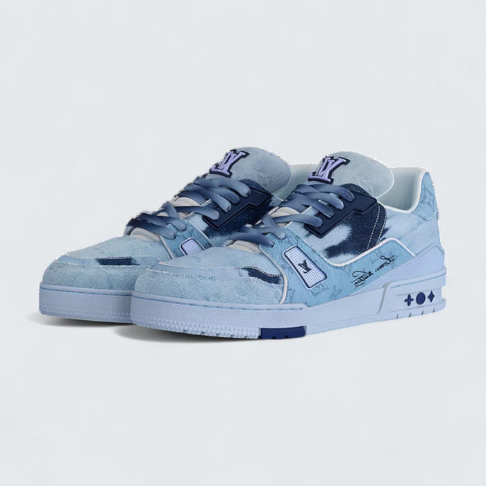 Louis Vuitton LV Trainer Sneaker 'Blue Monogram Denim'