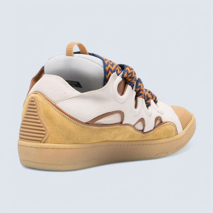 Lanvin Curb Sneakers 'Beige Organic Leather'
