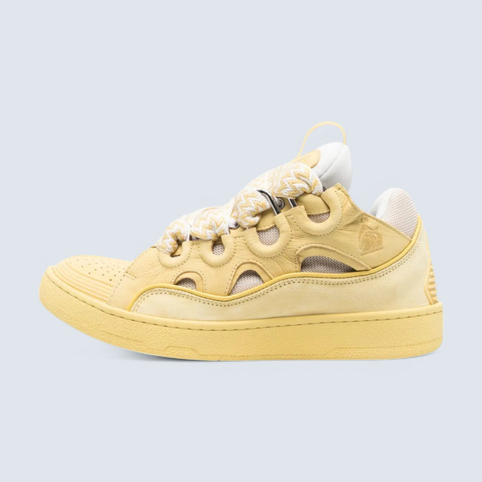 Lanvin Curb Sneakers 'Cream Yellow'