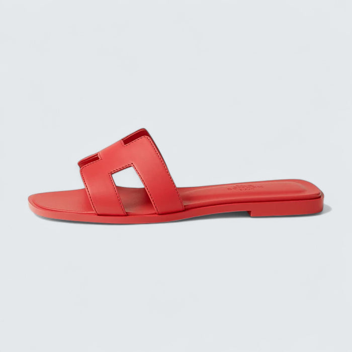 Hermès Oran Sandals 'Rose Vermillon'